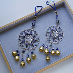 Wind Chime Pendant Eyes Bell Ornament Star Moon Devil Eye Jewelry