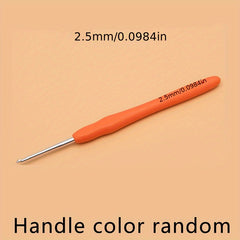 1pc Crochet Hooks Set 2mm Ergonomic Handle For Beginners & Experience