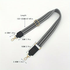 Geometric Pattern Bag Strap - Adjustable and Durable - Travel Bag Accessory