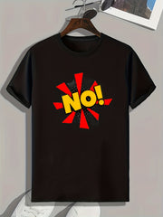 Pattern Print Men's Sports T-shirt for Fitness Activities