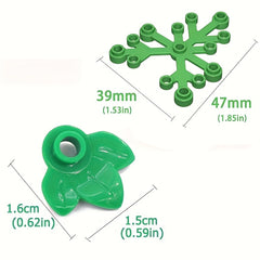 70pcs Pumpkin Leaves Building Block Toy Parts