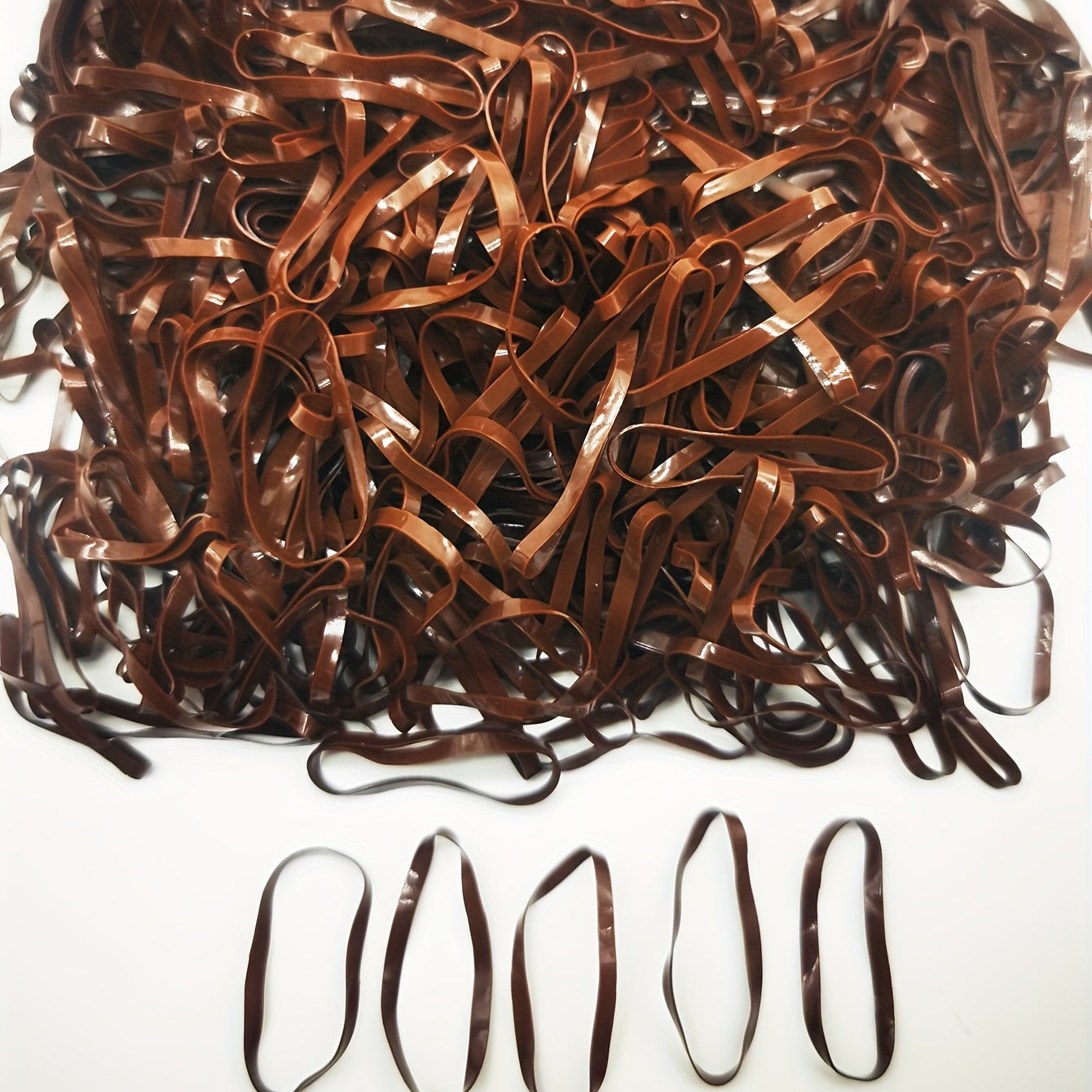 500pcs Brown Hair Bands for Baby Toddler Girls & Kids