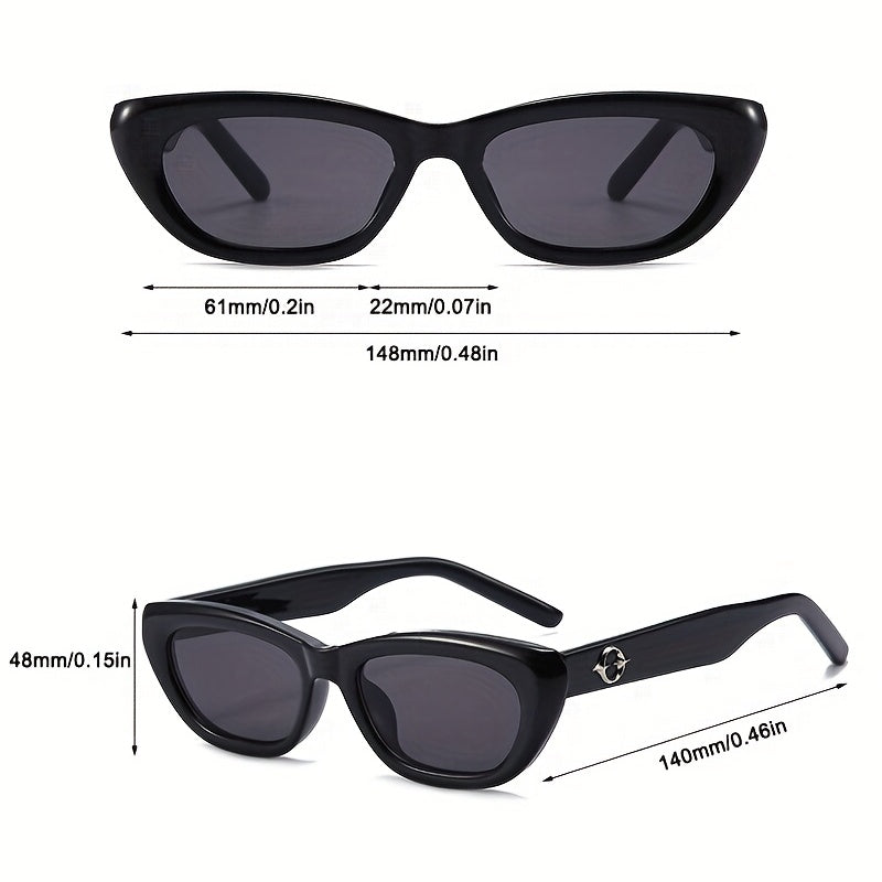 Men's Cat Eyes Frame Sunglasses Hip Hop Style For Vacation
