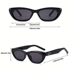Men's Cat Eyes Frame Sunglasses Hip Hop Style For Vacation