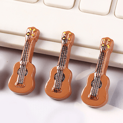 5pcs Resin Guitar Models Mini Dollhouse Micro Model Photography Props Gift