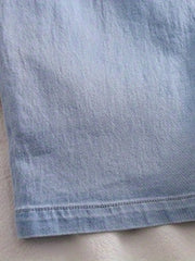 Cartoon Baby Boy Denim Overalls Suspender Shorts