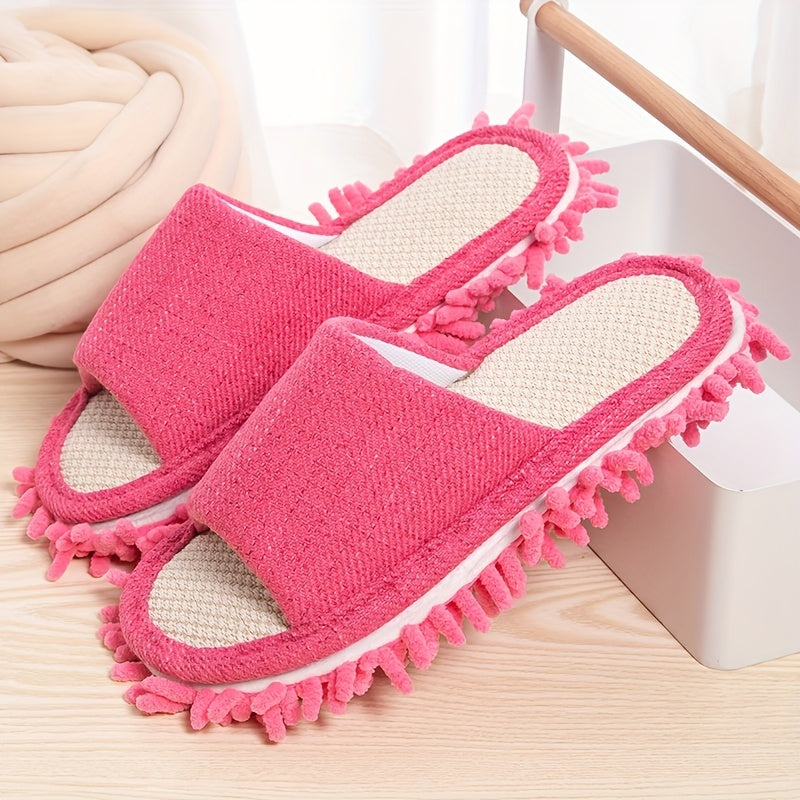 Open Toe Mopping Slippers Slip On Shoes