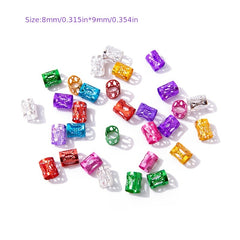 Braid Hair Ring Hair Buckle Hollow Hair Extension Ring for Girls Kids