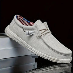 Men's Canvas Slip On Sneakers Breathable Non-slip Shoes