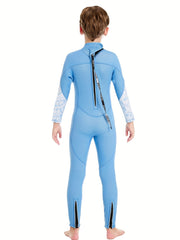 Kids Casual Long Sleeve Diving Suit Sun Protection Swimming Suit