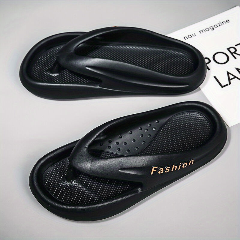 Men's Rubber Sole Flip Flops Lightweight Non slip Slippers