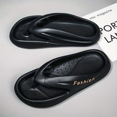 Men's Rubber Sole Flip Flops Lightweight Non slip Slippers