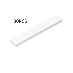 30pcs 1x8 Brick Low Wall Flat Building Blocks Toy - DIY Building Toy