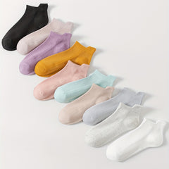 10 Pairs Comfy Ankle Socks Women's Stockings