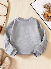 Halloween Party Boo Print Boys Casual Sweatshirt