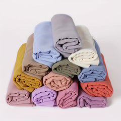 Cross Border Solid Scarf Pearl Chiffon Long Scarf Air Conditioning Scarf