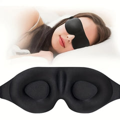 3D Contoured Eye Mask Soft Breathable Blackout for Travel Yoga Meditation