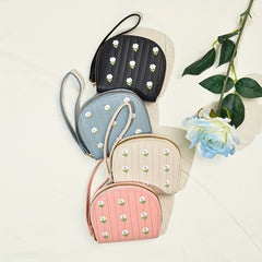 Small Flower Coin Purse Zipper Coin Purse For Girls