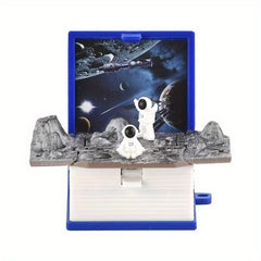 3D Dino Fold Book Keychain Puzzle Toy for Astronaut Fans