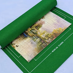 Thickened Felt Puzzle Storage Blanket with Storage Bag Roll Up Puzzle Mat