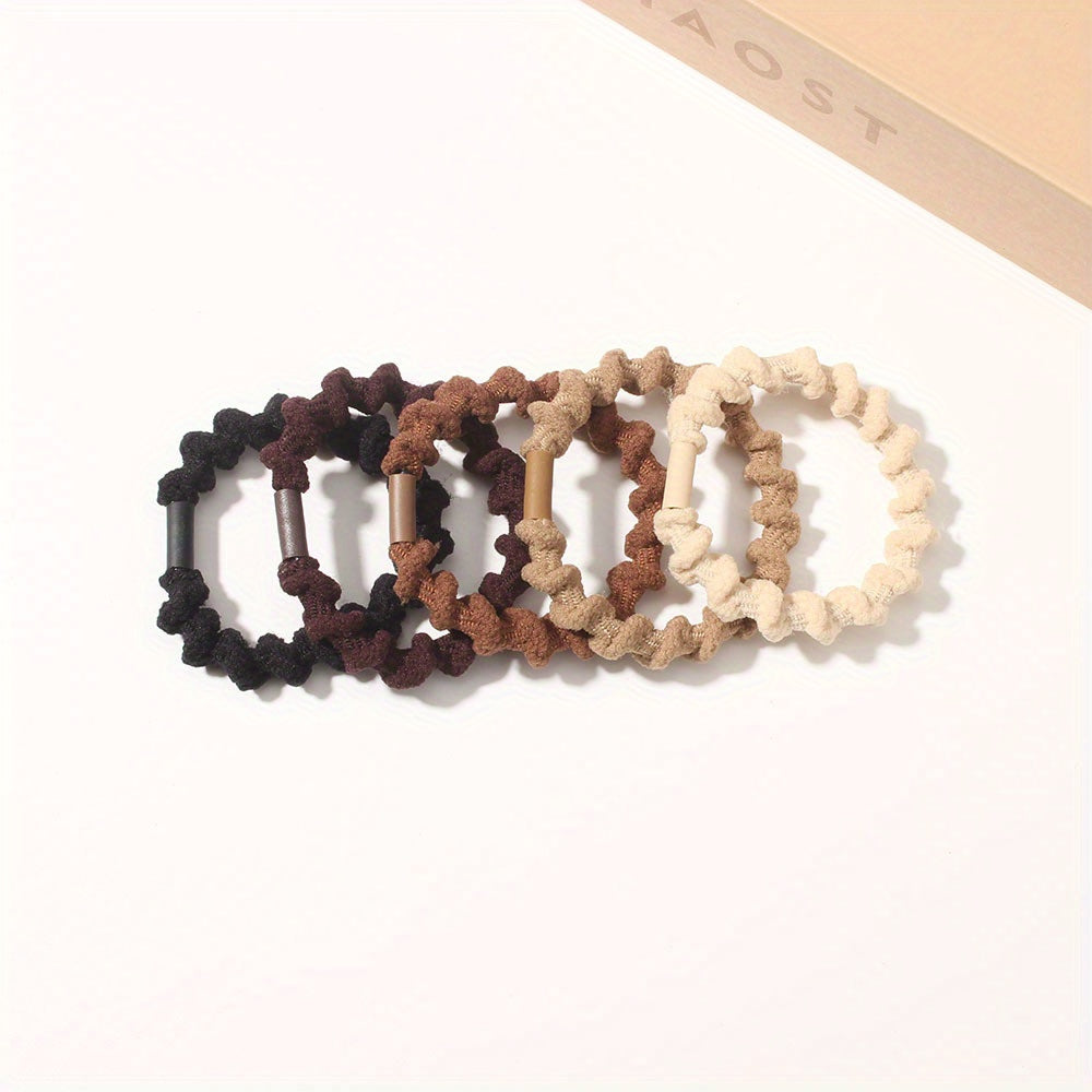 5pcs Casual Hair Tie Ponytail Holders Girls Accessories Sets