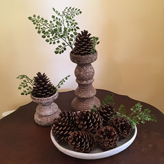 6pcs Christmas Pine Cones Natural Ornaments For Tree Party