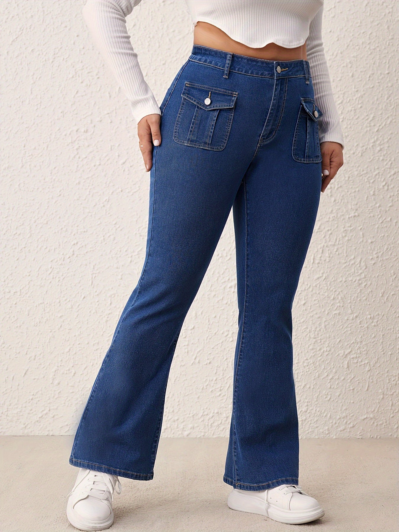 Retro Flared High Waisted Jeans