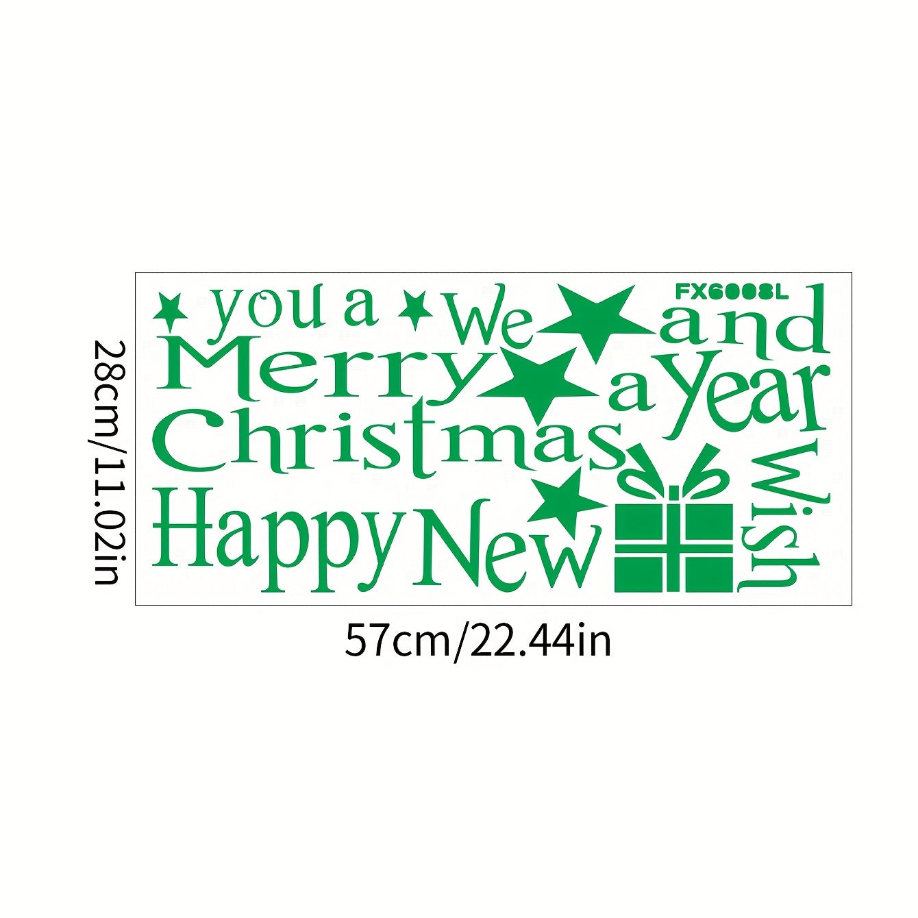 Christmas Wish Tree Wall Sticker - Waterproof Vinyl Decor