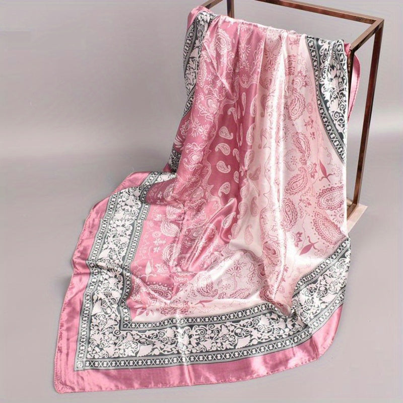 Printing Head Scarf Bandana Towel Two Tone Scarf Women's Shawl