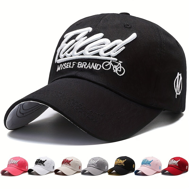 Men's Embroidered Hip Hop Sun Block Baseball Cap