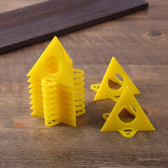 8pcs Plastic Yellow Triangle Paint Pad Feet for Woodworking