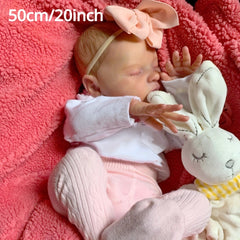 Soft Silicone Reborn Baby Doll With 3D Skin Visible Veins Toy For Girl