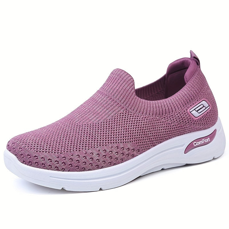 Women's Knit Sock Shoes Lightweight Breathable Running Shoes Casual Low Top