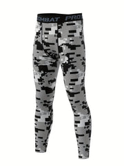 Men's Camo Compression Pants Quick Drying Leggings