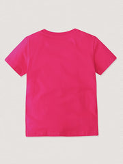 Cartoon Pony Print Girls T Shirt Summer Top for Kids