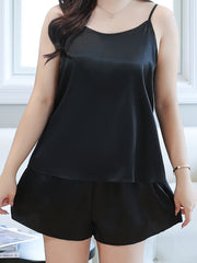 Satin Cami Tops & Shorts Pajama Set