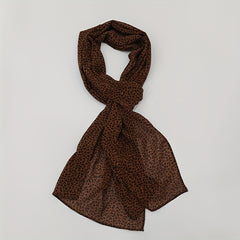 Leopard Print Scarf Vintage Casual Women Shawl Outdoor Windproof
