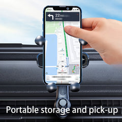 Car Phone Holder With Gravity Sensing, Rotatable Air Outlet Mount
