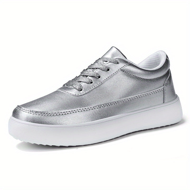 Men's PU Leather Sneakers Comfortable Walking Shoes