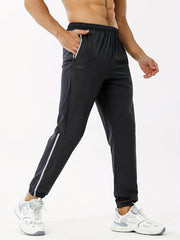 Men's Elastic Waist Active Pants for Outdoor Sports