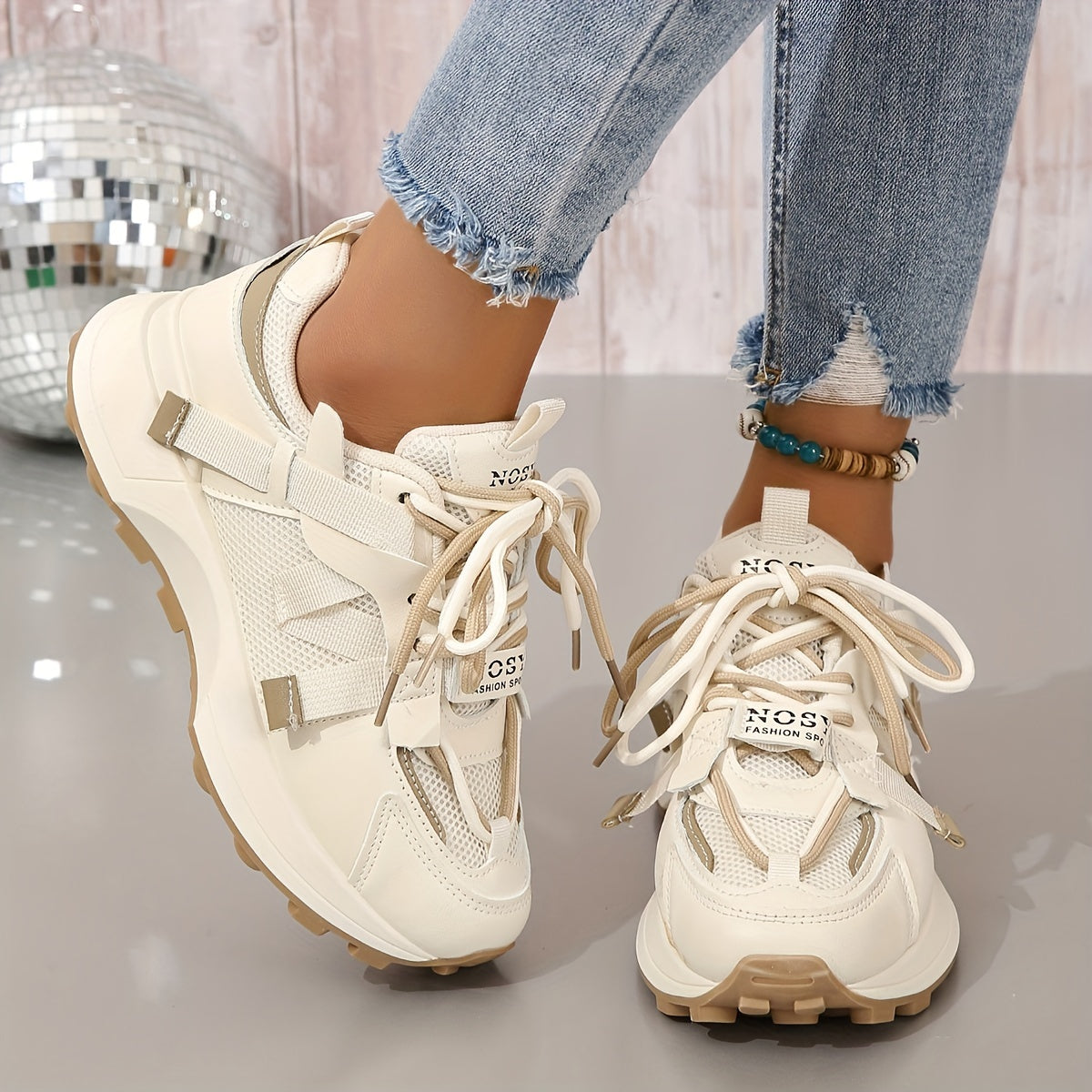 Women's Breathable Chunky Sneakers Lightweight Sport Shoes