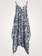 Leopard Print Cami Jumpsuit Sleeveless Boho Summer Style