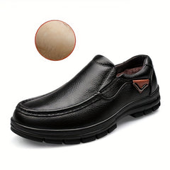 Men's Plush Slip On Sneakers Outdoor Shoes for Hiking