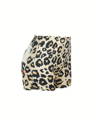 Leopard Print Skinny Leggings Every Stretchy Leggings Women's Clothing