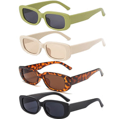 Rectangular Frame Sunglasses Vintage Candy Y2K Glasses UV400