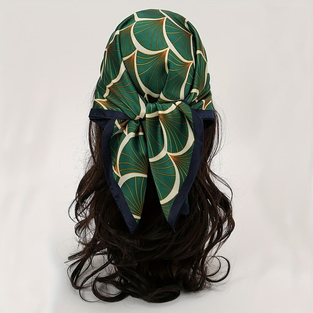 Fish Scale Headscarf Polyester All match Small Scarf