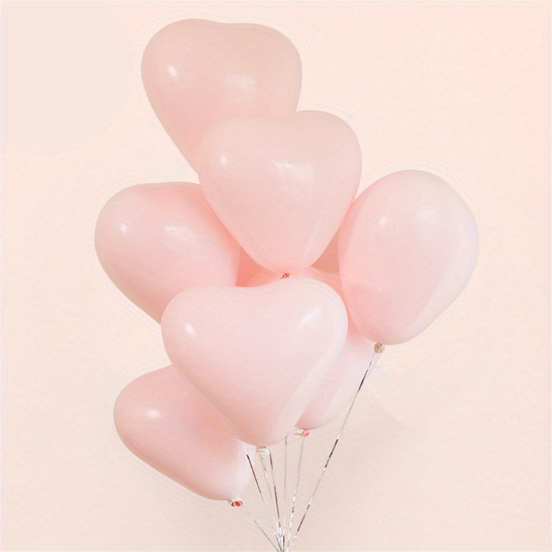 30pcs Macaron Heart Shaped Latex Balloons Romantic Decoration