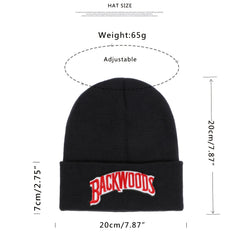 Backwoods Embroidered Knitted Wool Cap
