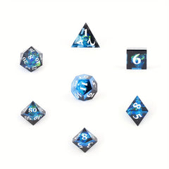 7pcs Resin Polyhedral Dice Set For RPGs & Board Games