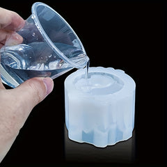 Crystal Candle Holder Resin Mold for DIY Jewelry Storage Box Crafts